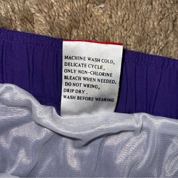 Vintage Priority Male Swim Trunks Cotton Purple Size XL - Picture 7 of 12